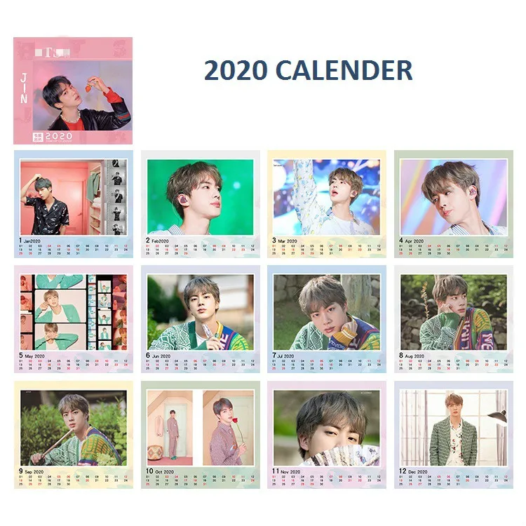 

[MYKPOP]~2020 NEW~ Hot KPOP CALENDAR Creative Desk Paper Photos Calendar, KPOP Bangtan Fans Collection SA19111011