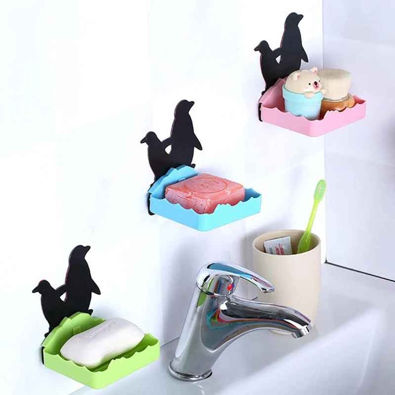 Bathroom Shower Soap Box Dish Storage Plate Tray Holder Case Soap Holder Bathroom Tray Accessories Box Shelf Wall Dishes