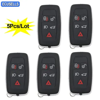 

5Pcs/Lot 5 Button Remote Key Shell Case Fob Smart Car Key Housing Cover for Land Rover Range Rover Sport Evoque LR4
