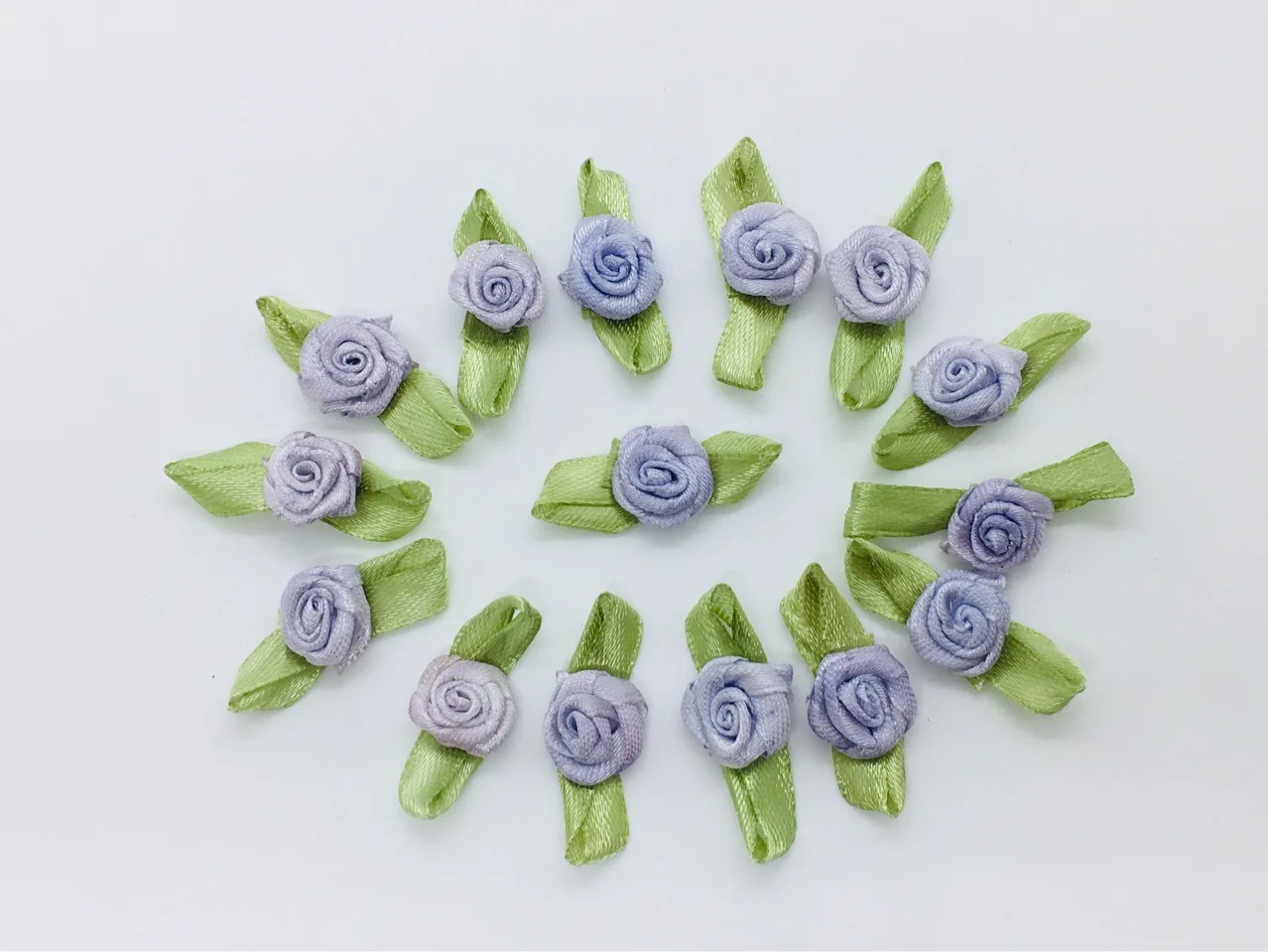100 개/몫 다채로운 작은 장미 쥬얼리 리본 패브릭 DIY 모자 모자를 쓰고 있죠 액세서리 Applique 직물