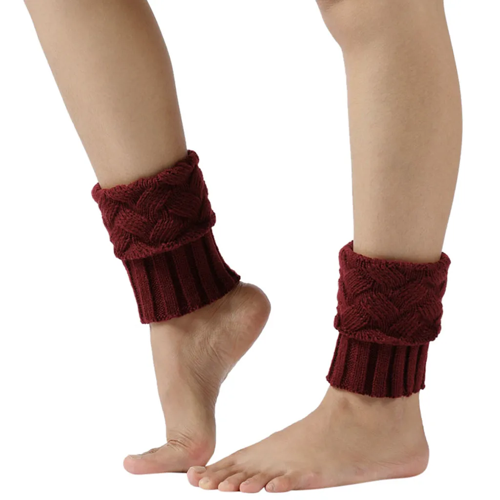 Сапоги, носки, гетры, женские, теплые, до колена, зимние, вязаные, одноцветные, вязаные, вязаные, гетры, носки, теплые сапоги, манжеты, гетры, короткие носки