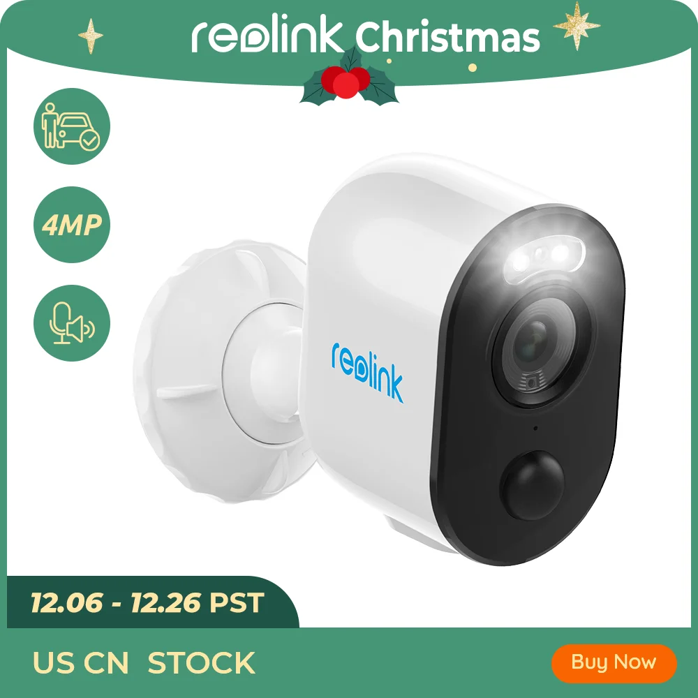 Камера видеонаблюдения Reolink Argus 3 4 МП IP-камера с Wi-Fi обнаружением присутствия на