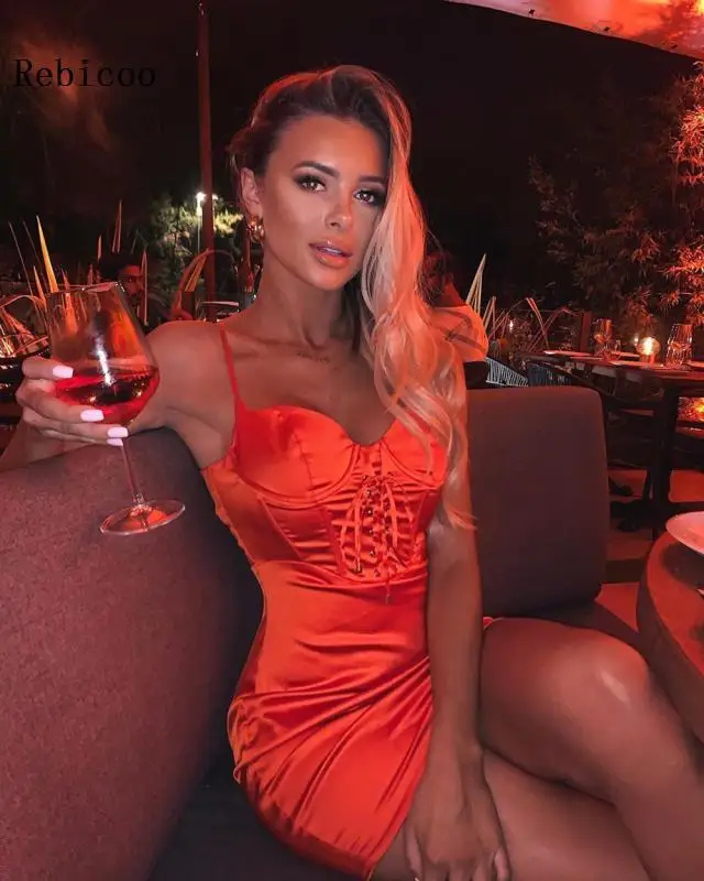 

Новое поступление, женское Бандажное платье Rebicoo, сексуальное облегающее мини-платье на бретелях, кружевное Клубное Ночное платье