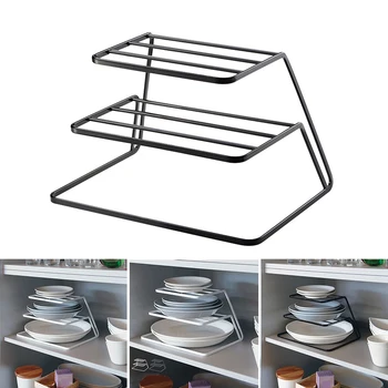 

3-Tier Counter and Cabinet Corner Shelf Organizer for Home Kitchen Simple Shaped FPing