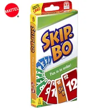 Mattel игры UNO: пропустить. Бо uno карточная игра Семья сбор развлечение настольная игра веселые игры в покер карты подарочная коробка