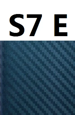 Роскошная наклейка для samsung Galaxy S9 Plus S10 S8 S7 Edge градиентная цветная пленка из углеродного волокна S10 Plus наклейка для смартфона s EEMIA - Цвет: S7 EDGE-steel blue