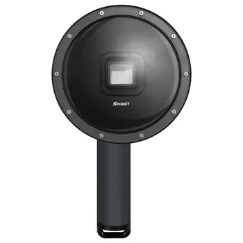

For Gopro Hero 6 5 7 Underwater Dome Port for GoPro Hero 7 6 5 with Float Grip Waterproof Case Sunshade Lens Dome