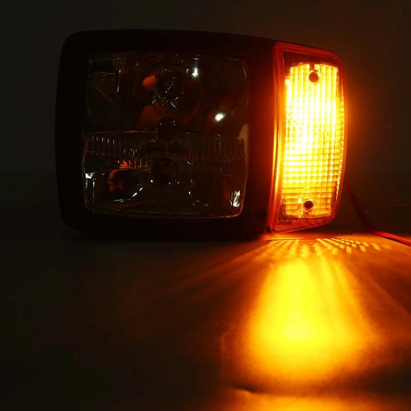 2X Faros LED Delanteros 24V Para Maquinaria - Con Indicadores, 4 Funciones, Para Tractor, Carretilla, Excavadora