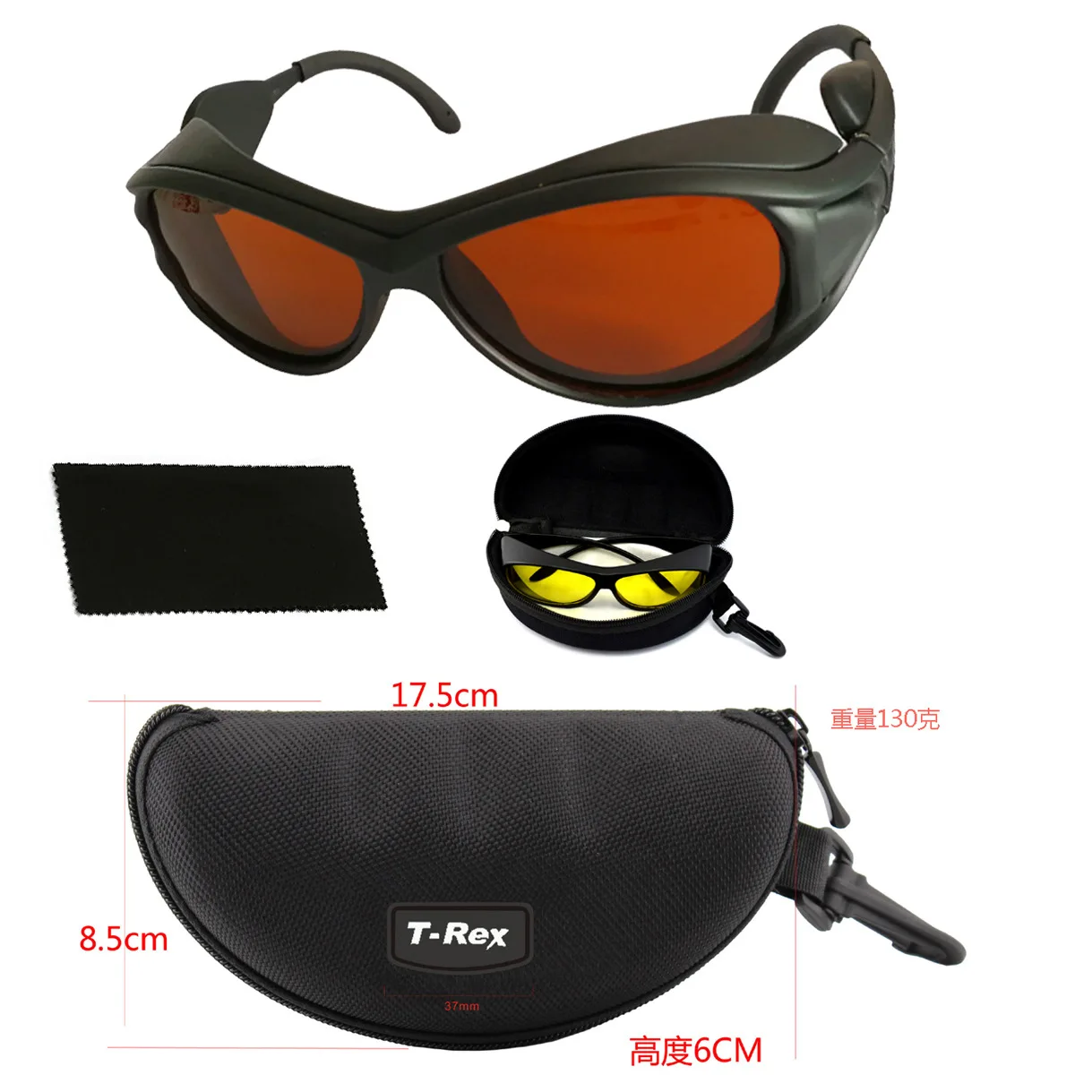 

190-550Nm 800-1100nm Broadband Laser Absorption Test Glasses Laser Goggles Protective Eyewear