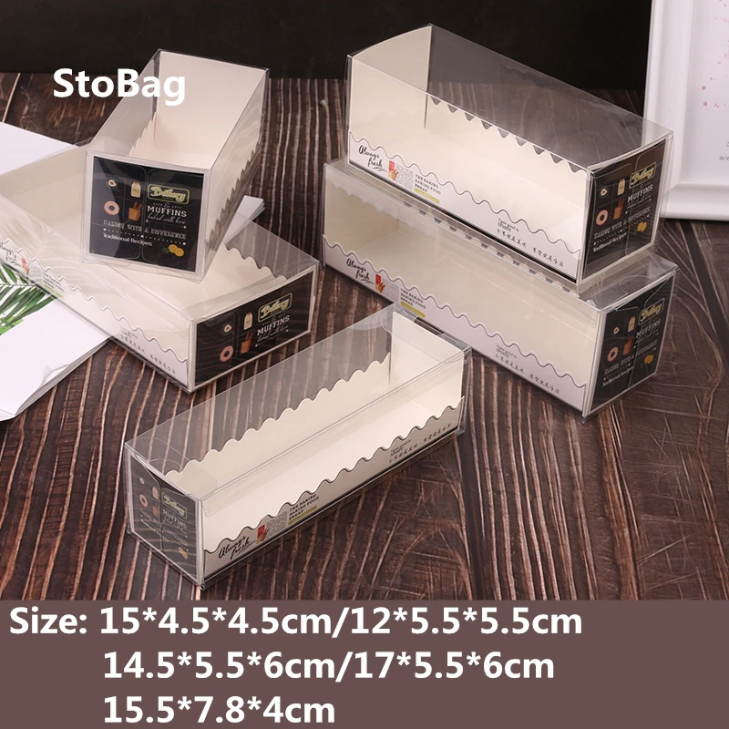 10 шт. прозрачные коробки StoBag для украшения тортов свадеб дней