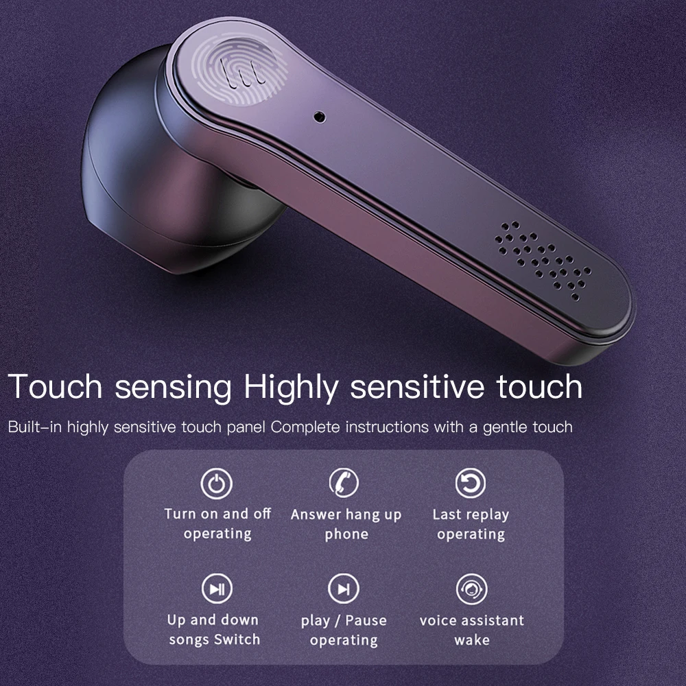 Wireless Headphones Bluetooth Earphone 9D Stereo TWS for iPhone xiaomi sport Earplugs Noise Reduction Headset
