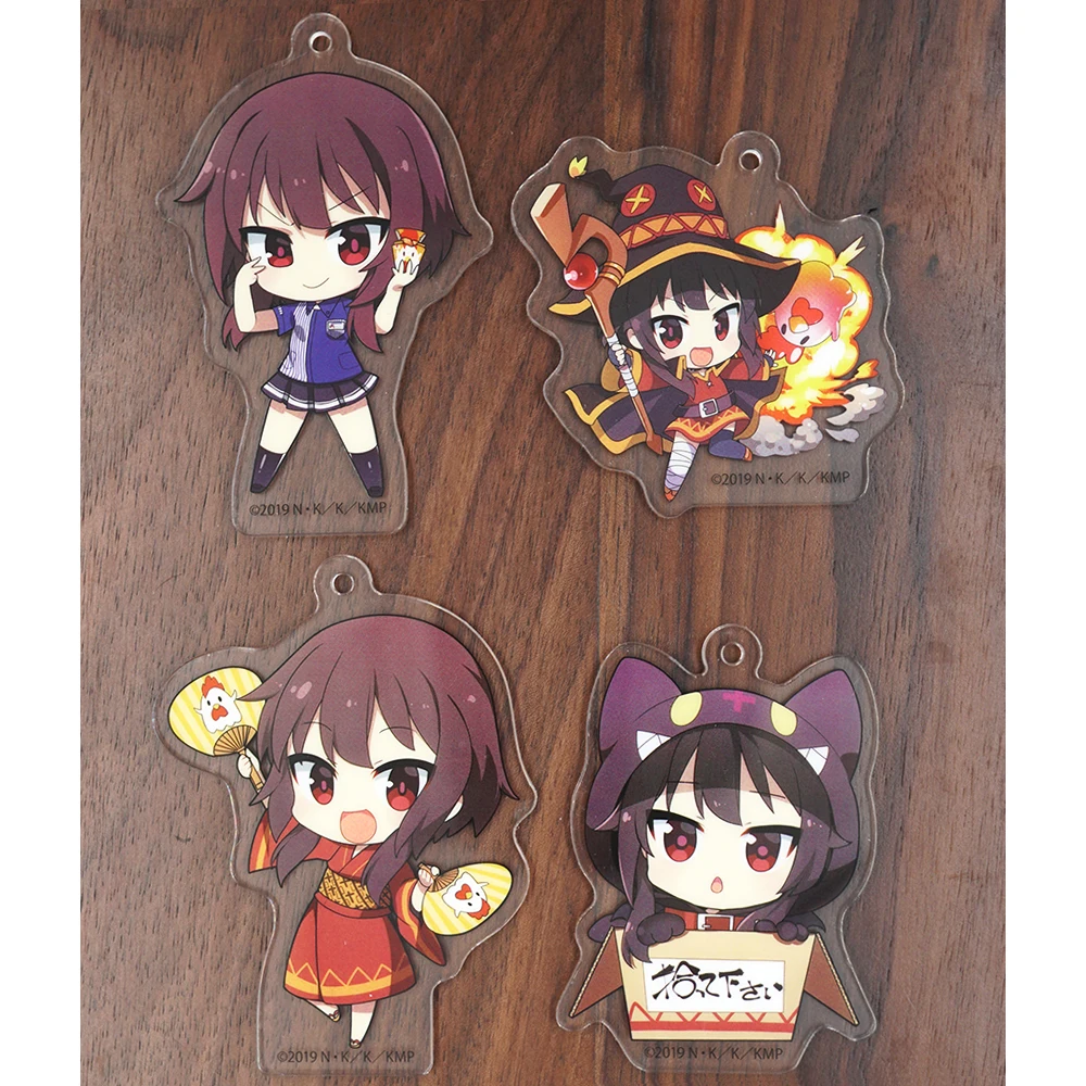 KonoSuba Kono Subarashii Sekai ni Syukufuku Wo аниме Megumin акриловый брелок|Игровые фигурки и