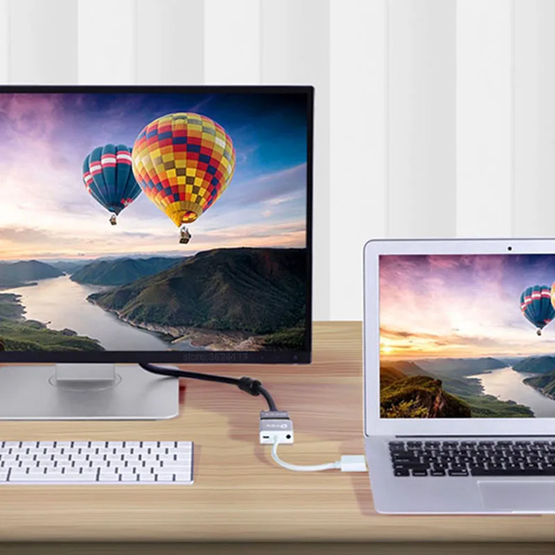 Кабель Youpin с HDMI на VGA 1080P со штекером штекер аудиокабель поддержкой ПК планшета