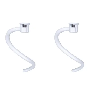 

2Pcs Spiral Coated Metal Dough Hook Spare Replacement Parts For Kitchenaid KNS256CDH Stand Mixer Bowl-Lift 4KG25H KG25H KG25G
