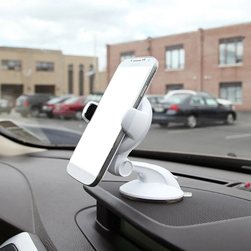 Вращающийся на 360 градусов Автомобильный держатель для телефона с автоматической блокировкой на присоске для Iphone и Android samsung