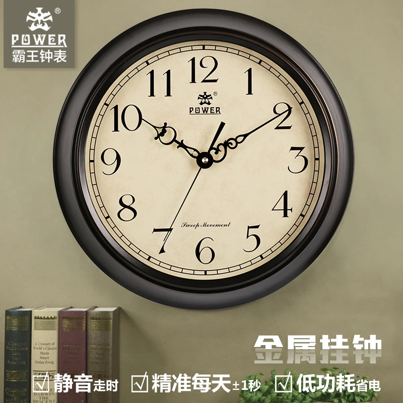 

Large Silent Wall Clock Modern Design Europe Style Vintage Wall Clock Retro Living Room Classic Reloj Mural Wall Watch JJ60WC