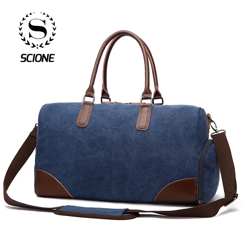 

Scione Men Shoulder Messenger Bags For Men Canvas Travel Bag Fashion Handbag high Quality Business Vintage Bag For Women