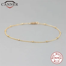 Европейский и американский тренд INS браслеты из стерлингового серебра 925 пробы для женщин, маленькие бусины, золото, розовое золото, серебро, женский браслет с подвесками