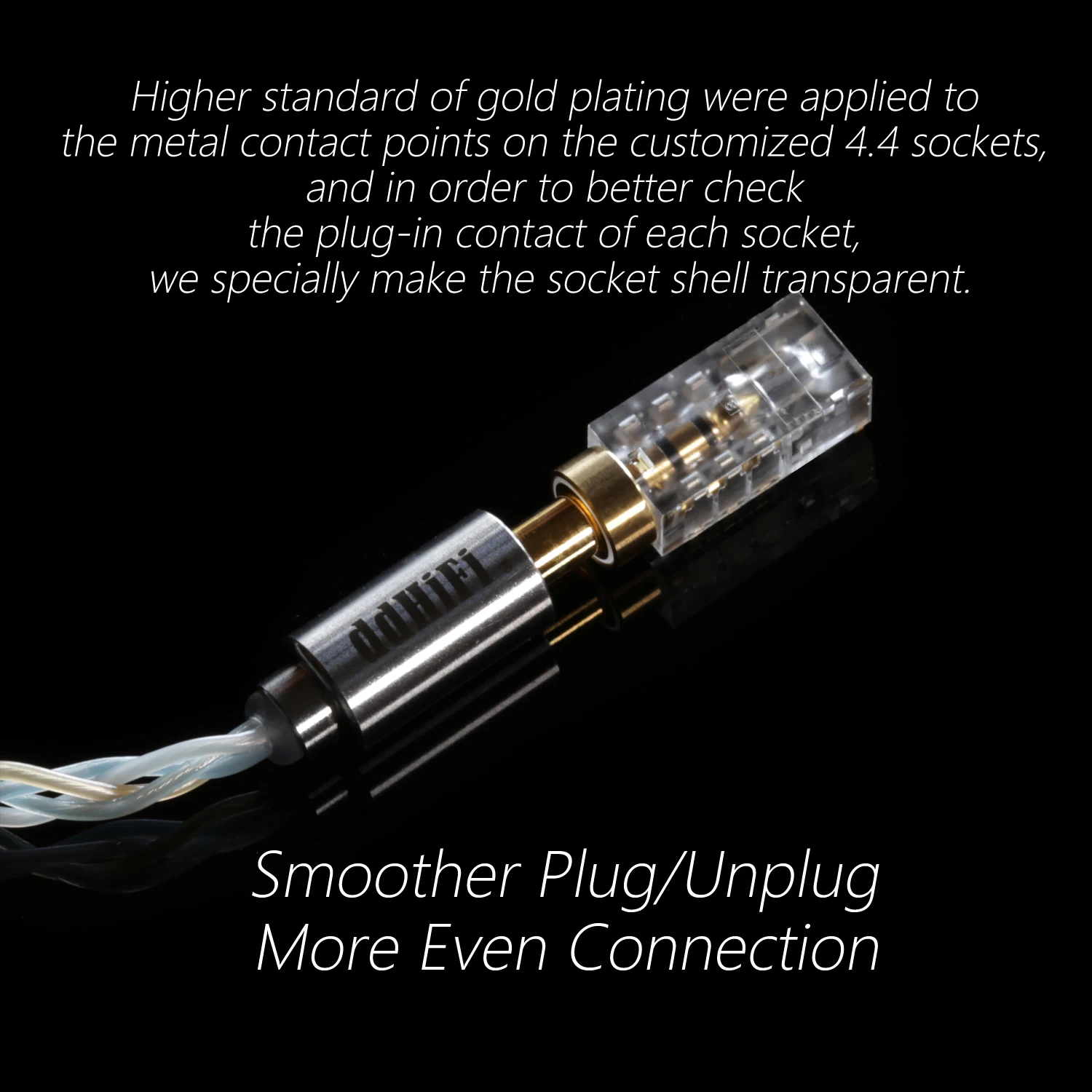 DD ddHiFi DJ44B DJ44C Mark II Female 4.4mm to 2.5mm 3.5mm Male Audio Headphone Adapter For HiFi MP3 Music Player DAP DAC