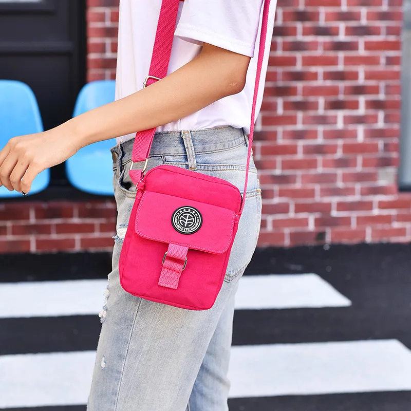 

2018 Amoy Cat Shoulder WOMEN'S Bag Crossbody Bag Summer New Style Nylon Fashion Women's Small Square Bag