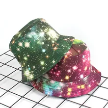 Панама с космическими звездами, унисекс шапки с принтом в стиле хип-хоп Gorros, мужские летние Панамы, пляжные кепки для защиты от солнца, рыболовная Панама# L10