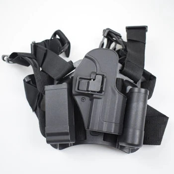 

Tactical Gun Holster for H&K USP Compact Army Police Thigh / Belt Holsters w/ Mag Pouch Hunting Pistol Case for H&K Cpmpact USP