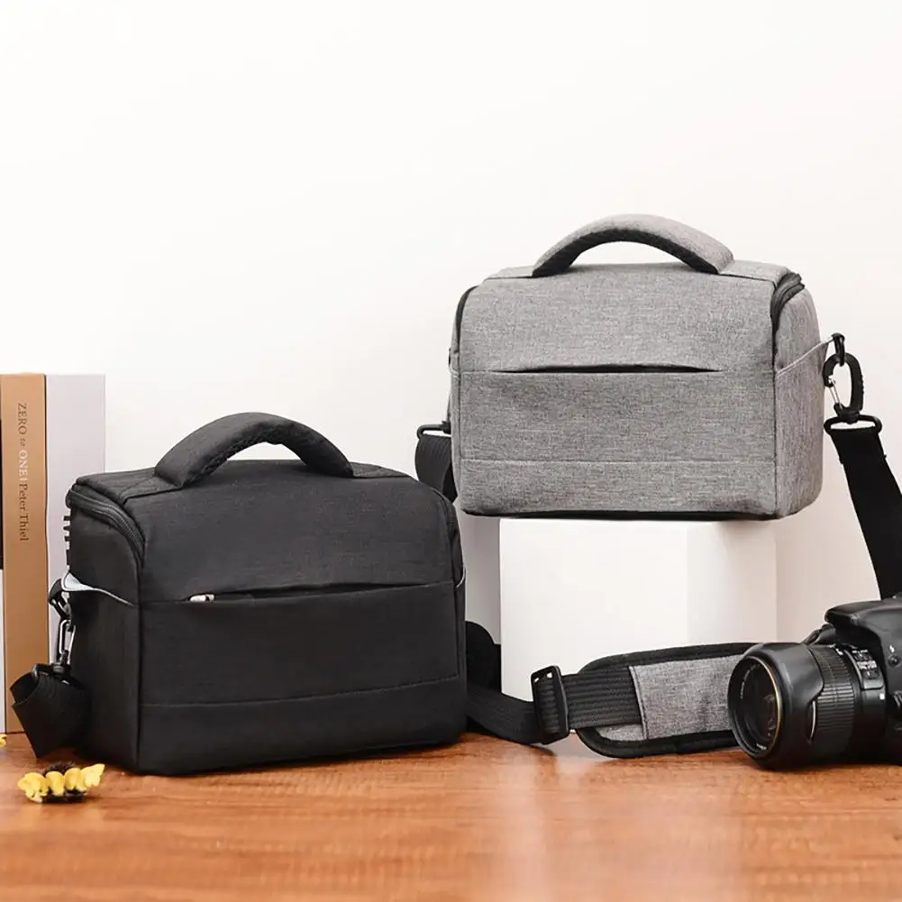 DSLR Camera Bag Fashion Polyester Shoulder Bag Camera Case For Canon Lens Pouch Waterproof Photography Photo