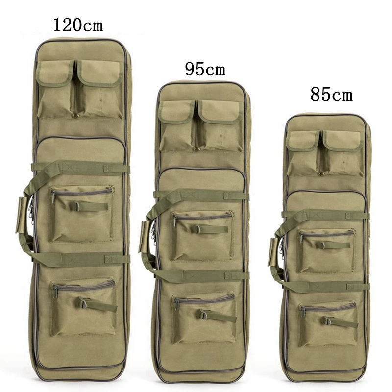 85cm/95cm/120cm Tactical Rifle Gun Shotgun Carry Case Bag Backpack Military Hunting Bag mud Army Green
