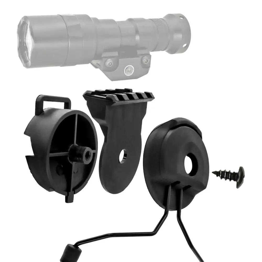 

TAC-SKY tactical flashlight mount bracket for helmet suitable for tactical headset PELTOR bracket Fast Ops Core ARC rail adapter