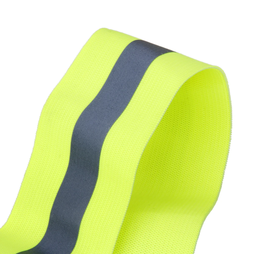 Reflective Vest Arm Band Belt Strap For Outdoor Sports Night Running Cycling