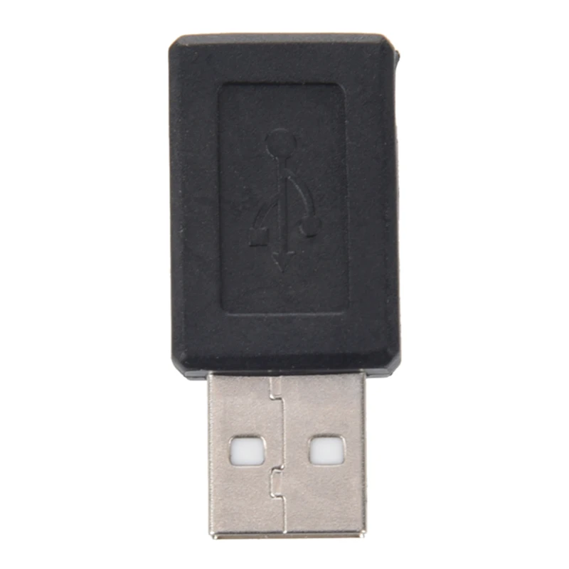 Черный мкА мужчина к Mini 5-контактный(B5) переходник с внутренней резьбой для адаптера переменного тока