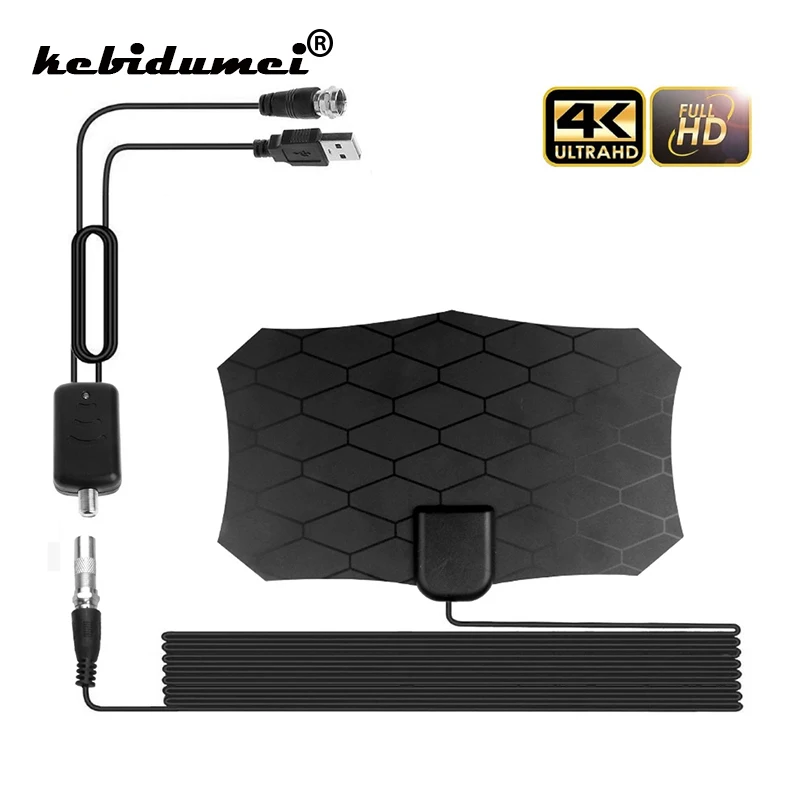 80 миль антенна цифрового ТВ 28DB 3 М 1080P HDTV антенный кабель усилитель сигнала для DVB T2