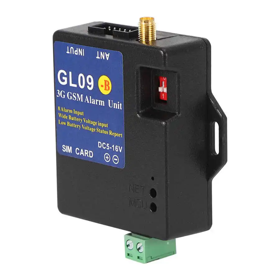 8 Вход GSM сигнализация Системы Беспроводной Модуль тревоги GL09 ‑B 3G для домашной