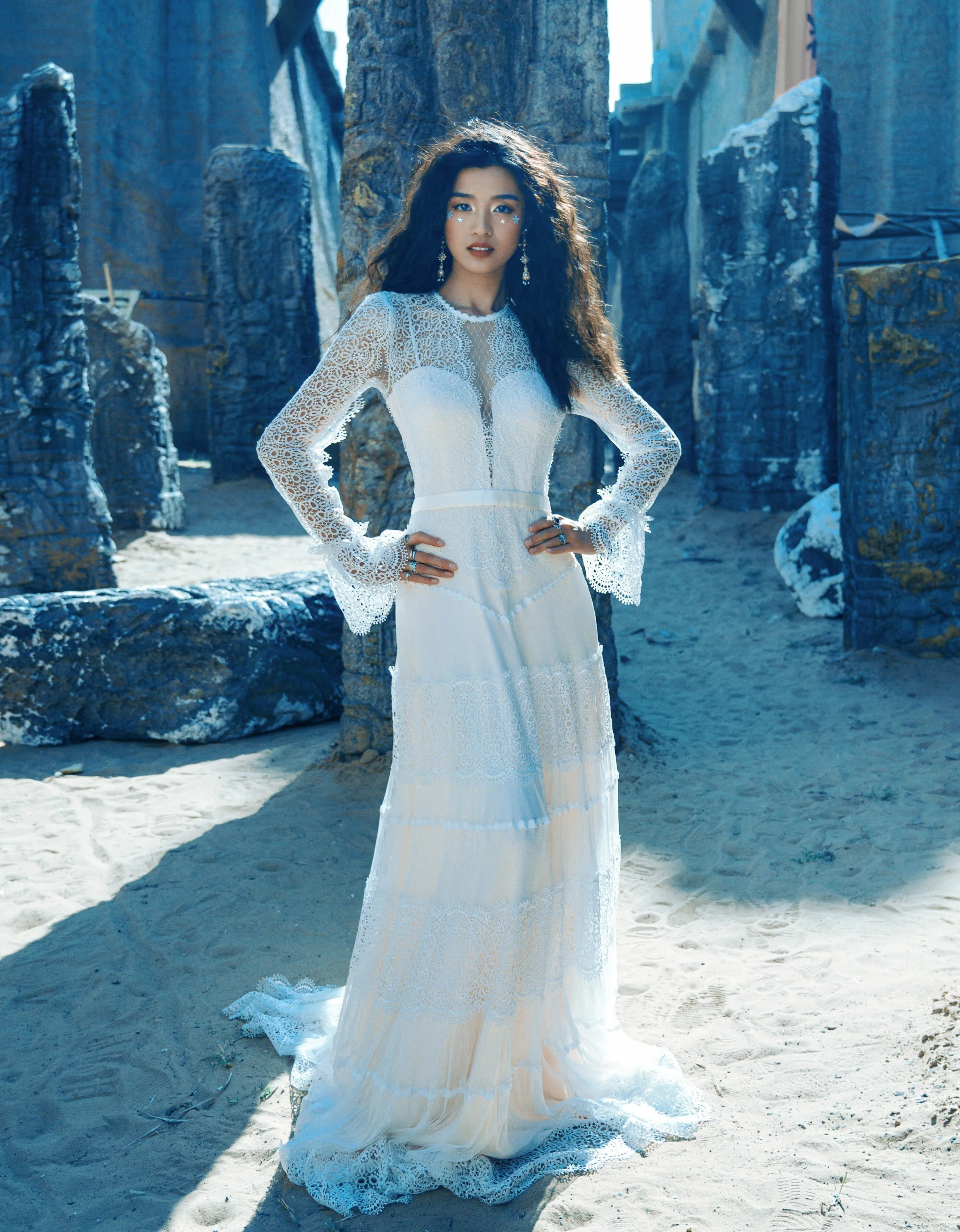 Vestido De Noiva свадебное платье Бохо кружевное свадебное платье с длинным рукавом винтажное пляжное платье de mariee