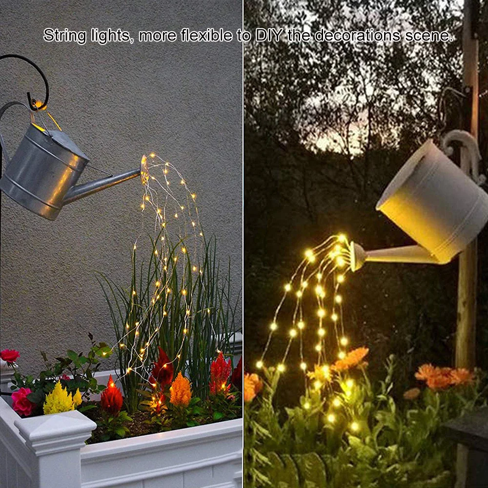 200LED Christmas Solar String Light Sensitive Light Control 8 Modes Indoor Outdoor Landscape Christmas Tree Lamp Home Decoration