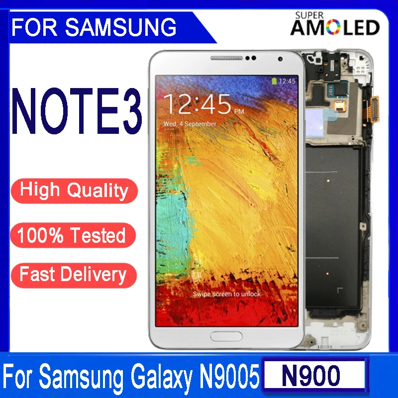 5.7"super Amoled Lcd For Samsung Galaxy Note 3 N9005 N900a N9002 N900