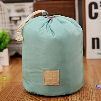 

Women Makeup Bag Drawstring Cosmetic Bag Round Travel Organizer Make Up Case Storage Pouch Toiletry Beauty Female necessities