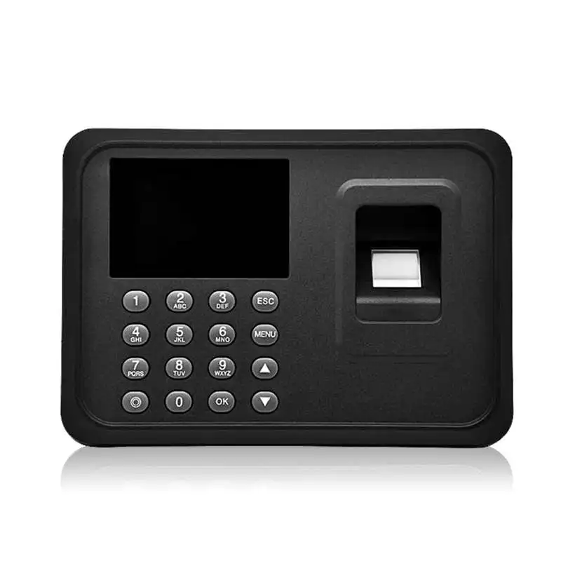 

2.4 Inch Biometric Fingerprint Attendance Machine Usb Finger Scanner Time Card Locker Free Software Password For Security System
