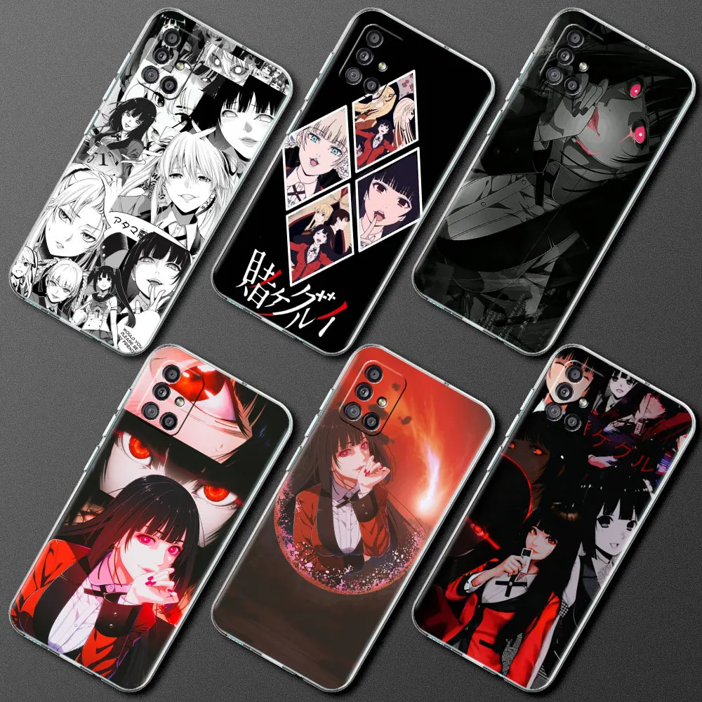 Soft Case for Samsung Galaxy A51 A71 M31 A42 5G A21s A41 M51 A31 M31s Cover Phone Back Shell Capa Kakegurui Jabami Girl Anime