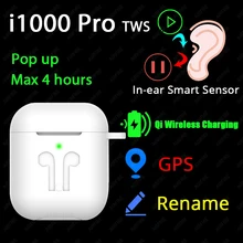 i1000 Pro TWS 1:1 наушники-вкладыши Blutooth мини беспроводные наушники H1 Aire2 наушники гарнитура PK W1 чип elari Aire 2 3