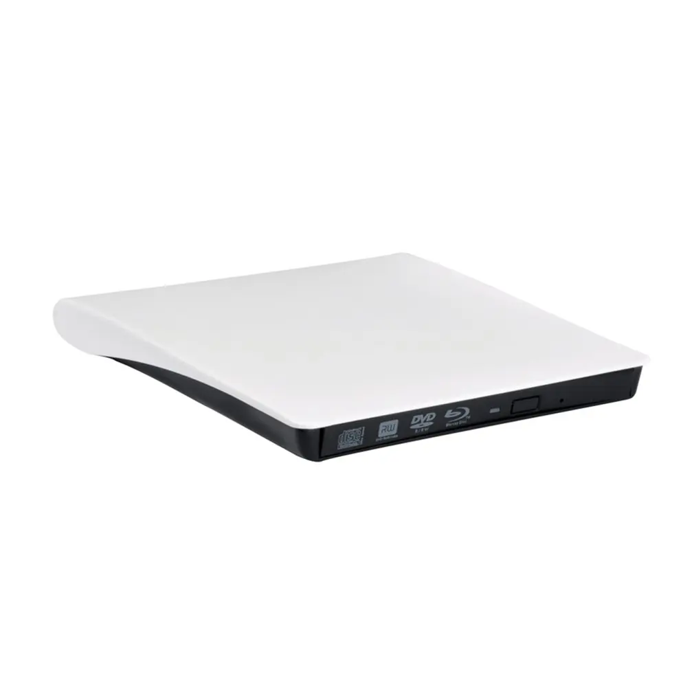 9,5 мм Dvd/Cd-Rom Rw Dvd привод Корпус Usb 3,0 SATA чехол Портативный супертонкий накопитель для MacBook, ПК, ноутбук универсальный Dvd привод Корпус - Цвет: White