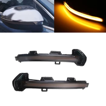 

2Pcs Car Dynamic LED Turn Signal Light Rearview Mirror Blinker Indicator for Passat B8 Arteon 2015 - 2019 Yellow + Blue