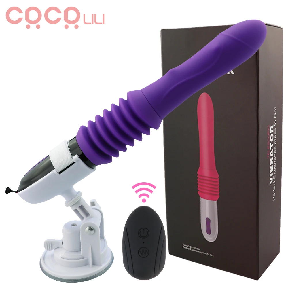 Schub dildo Vibrator automatischer G-Punkt Vibrator mit Saugnapf  Sexspielzeug für Frauen Hand frei Sex Spaß Anal Vibrator für Orgasmus -  AliExpress