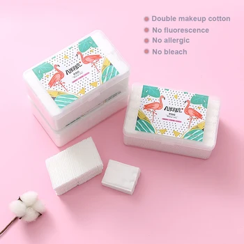 

120 PCS/Box Makeup Cotton Double-sided Use of Makeup Remover Cotton Facial Eyelash Cleaning Nail Polish Cleaning Products