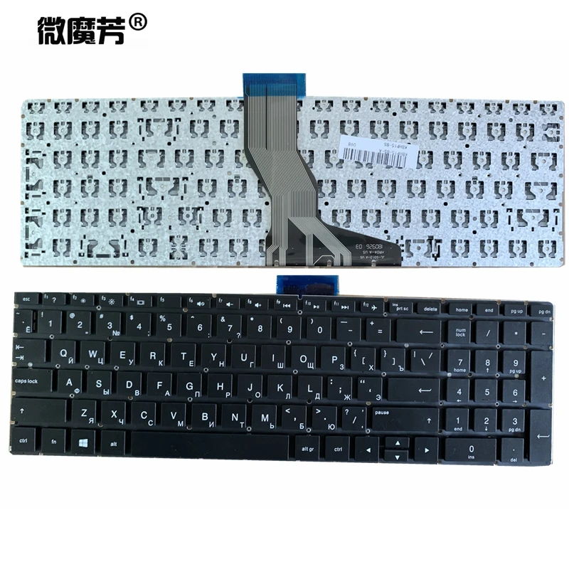 Russian laptop keyboard for HP 15-BS 15-BW 15-BS015DX 15-bs573tx 15-bs007tx TPN-C129 925008-001 PK1