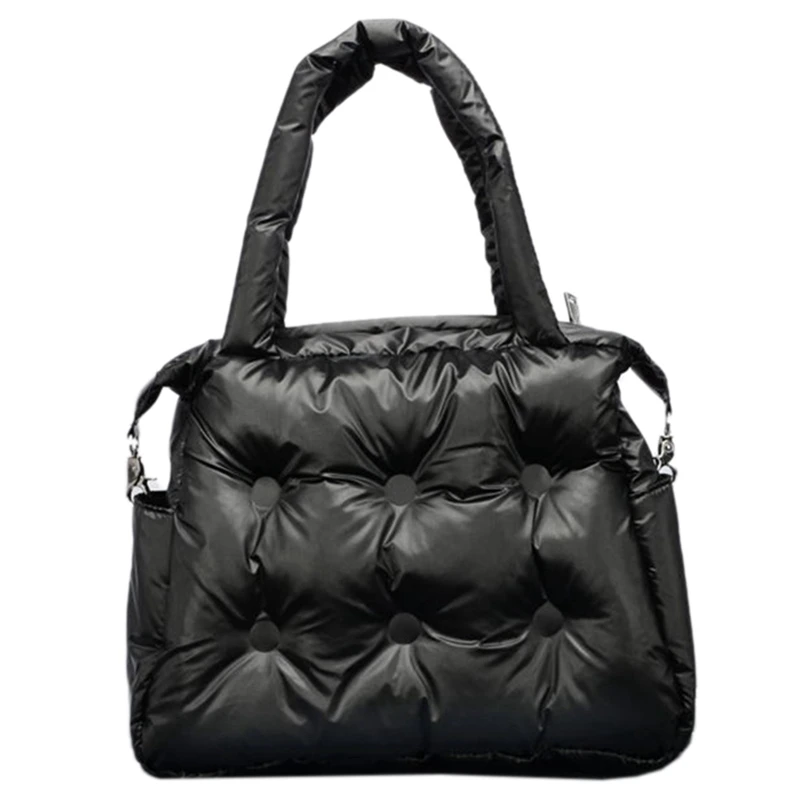 

Winter Shoulder Tote Bag Space Cotton Down Bag Bucket Tote