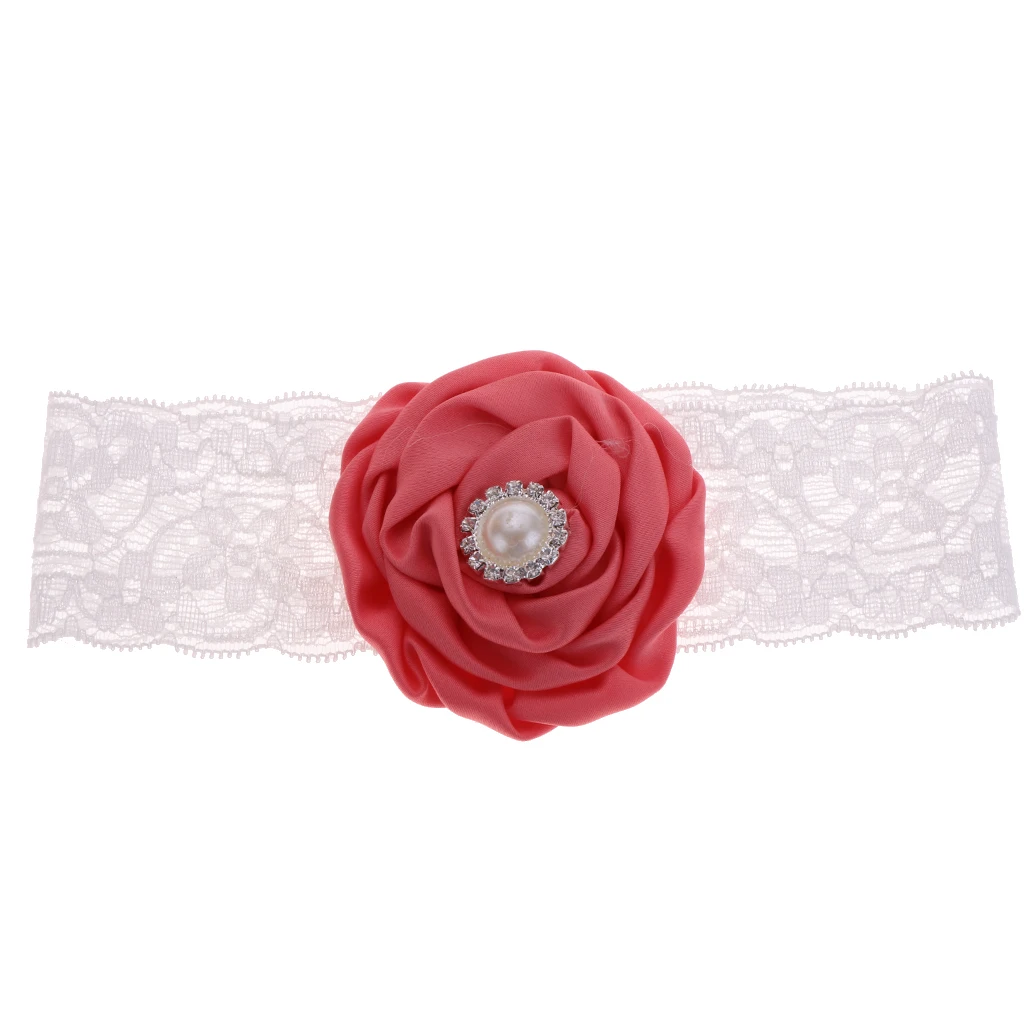 Baby Girls Headbands Flower Lace Band Hair Accessories for Newborn Infant Toddler