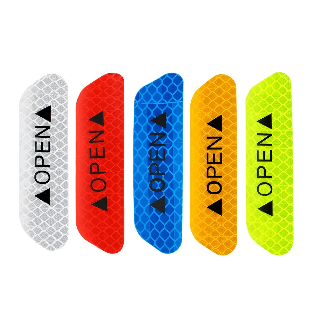 car door anti-collision warning reflective stickers for nissan