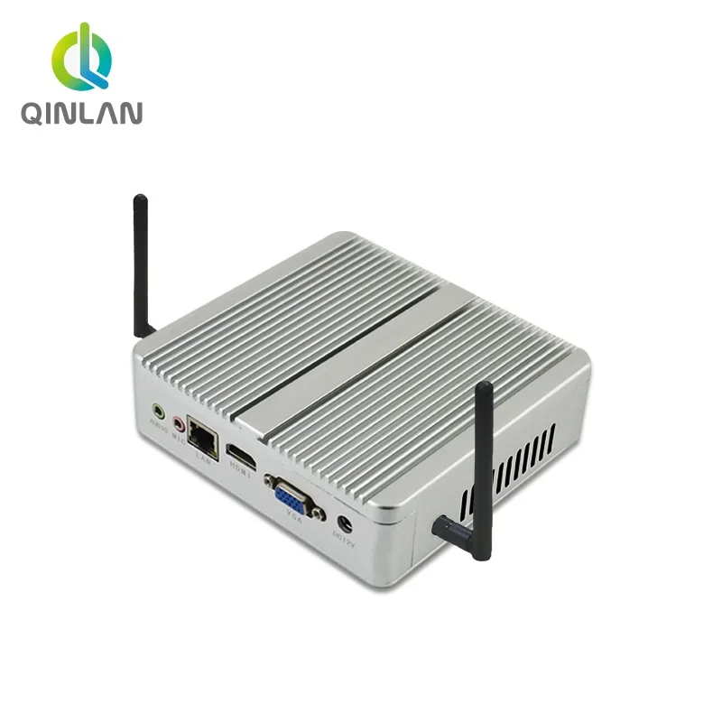 QINLAN безвентиляторная маленькая башня I3 4020Y I5 4200Y I5 4300Y 12*12 MINI ITX материнская плата Micro PC Windows 10 Linux HDMI VGA LAN