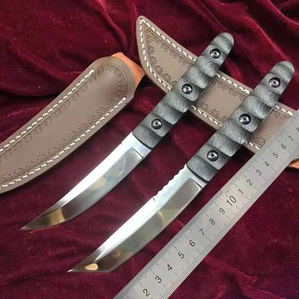 

High quality+++ Fixde knife 400C Blade G10 Handle Camping Hunting Survival Outdoor knife EDC hand Tool+holster